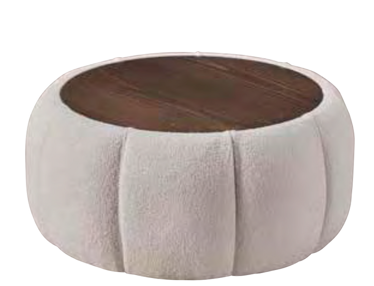 Lucas / Aren Holz-Pouf