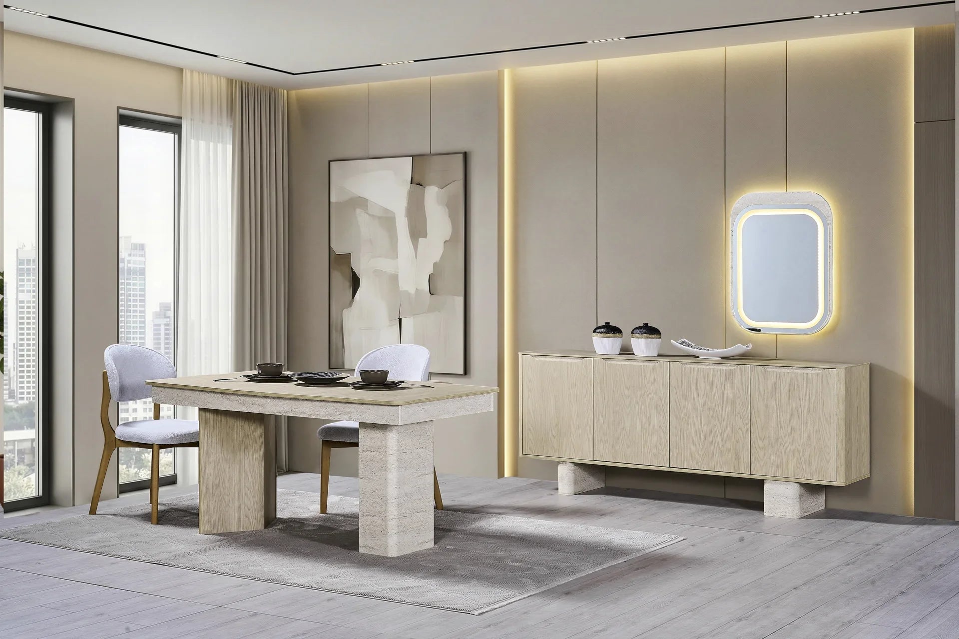 Esszimmer aus Athena-Eiche