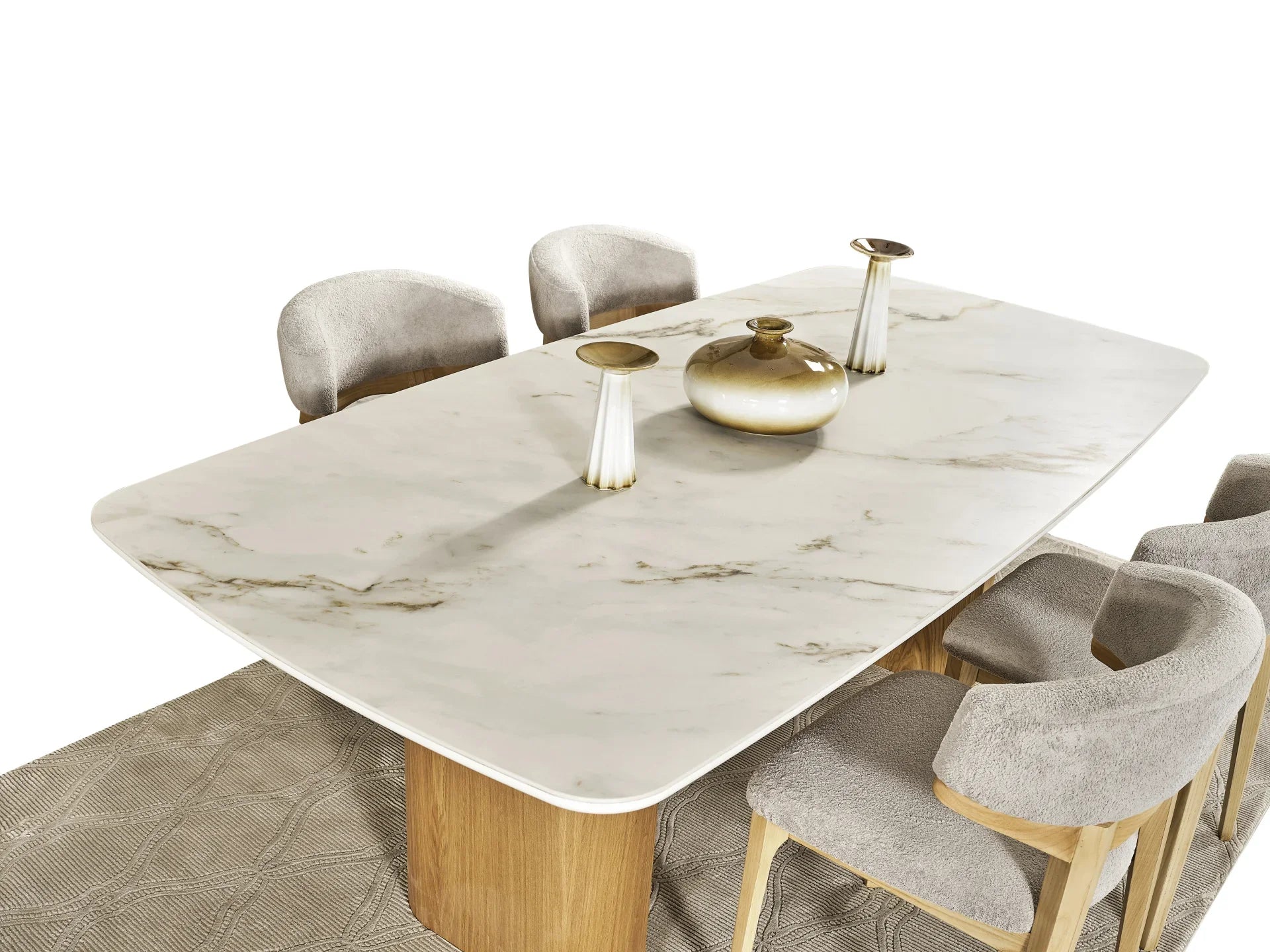 Esszimmergarnitur aus Eichenholz