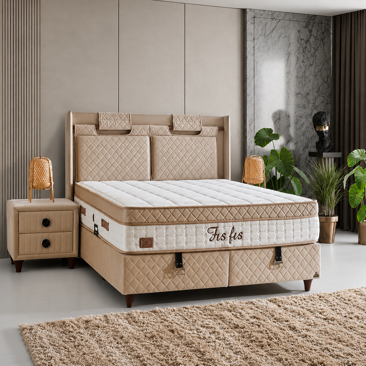 Fisfis Plus Bett-Set mit Matratze
