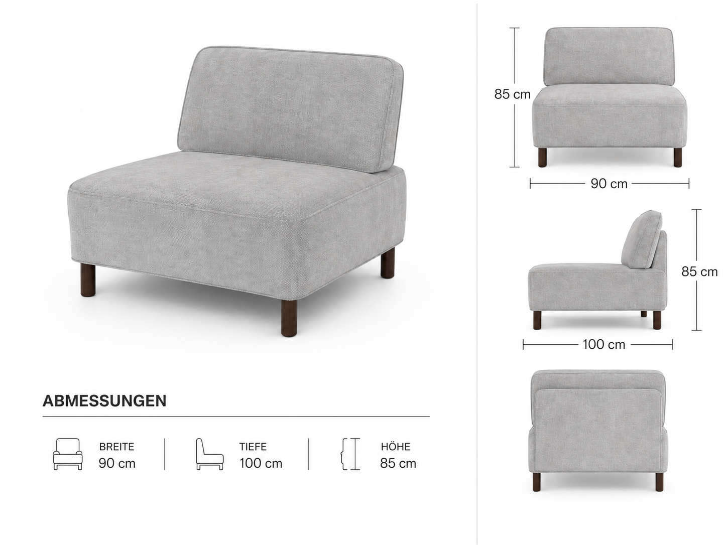İCON Ecksofa Modul 90 cm