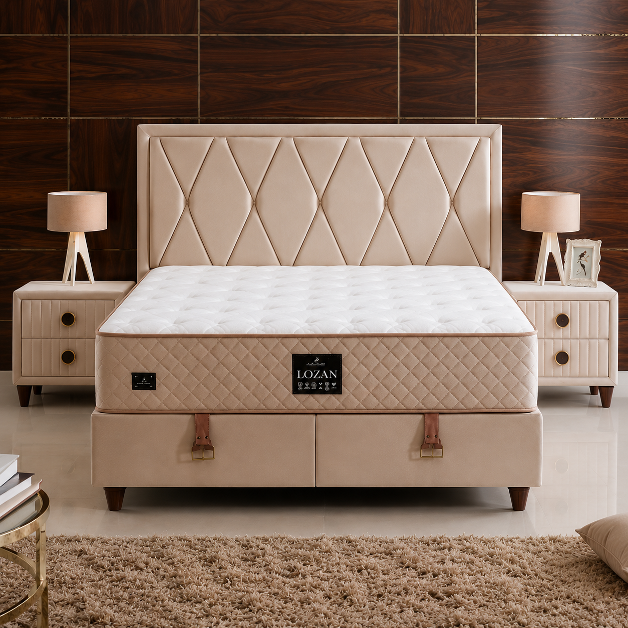 Lozan Plus Bett-Set mit Matratze