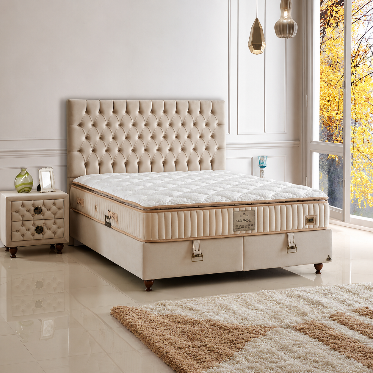 Napoli Bett-Set mit Matratze