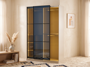 Schiebeschrank 160 cm (Glastür)