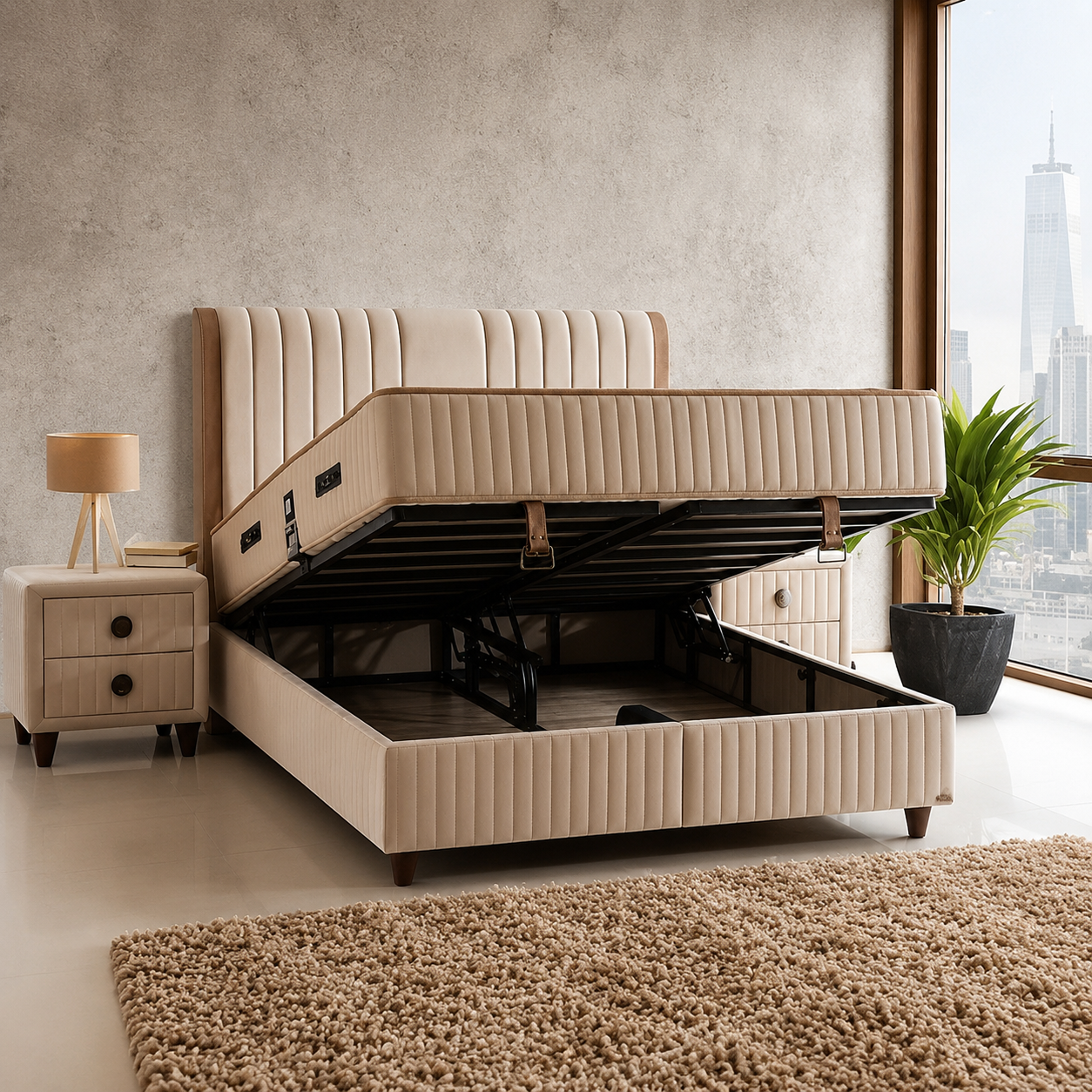 Siena Bett-Set mit Matratze