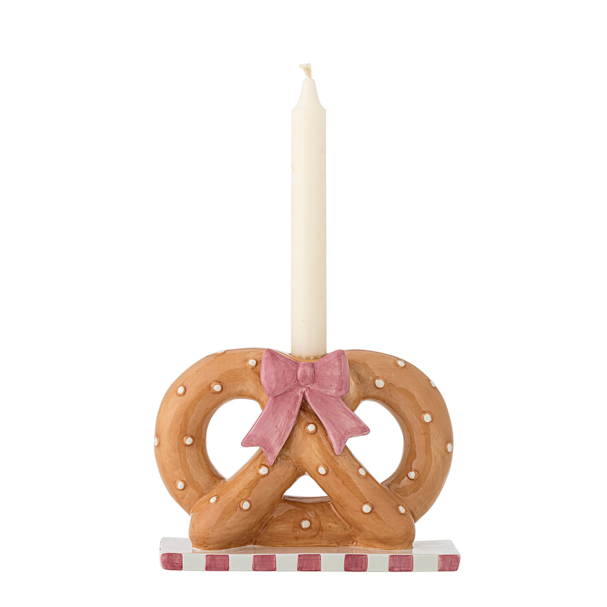 Pretzie Kerzenhalter – Braun, Keramik