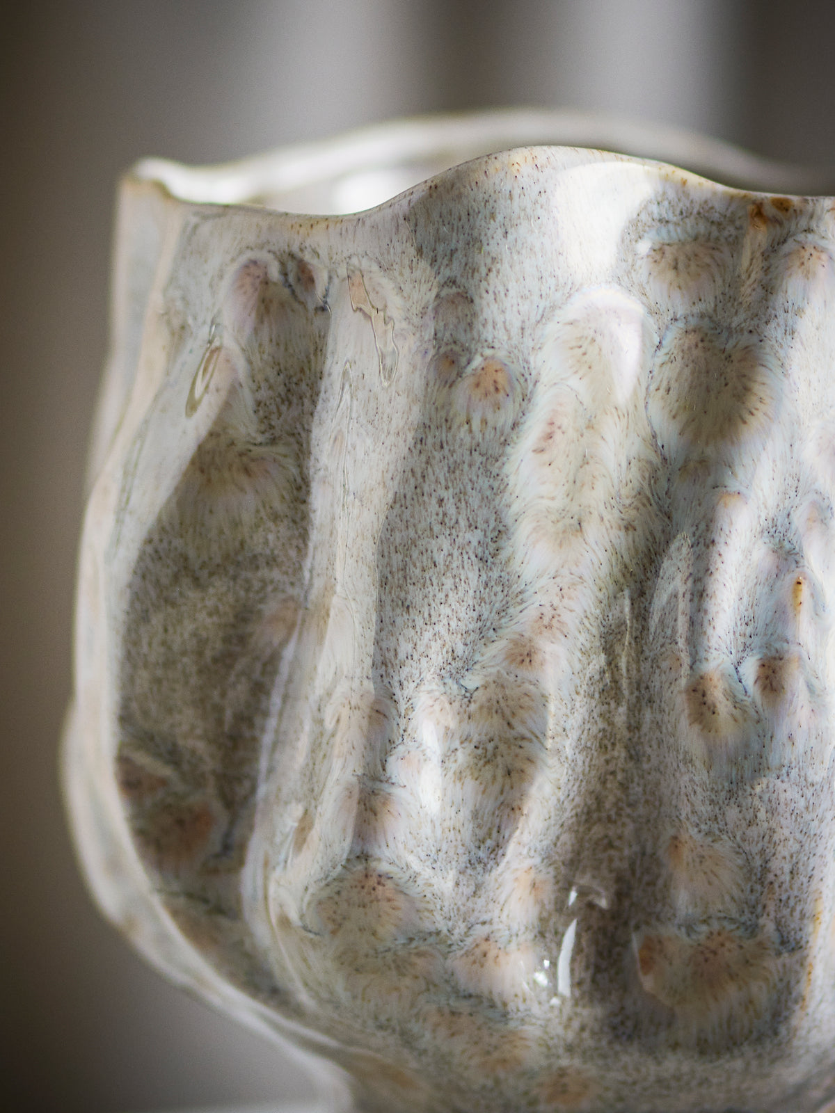 Adair Vase – Weiss, Steingut