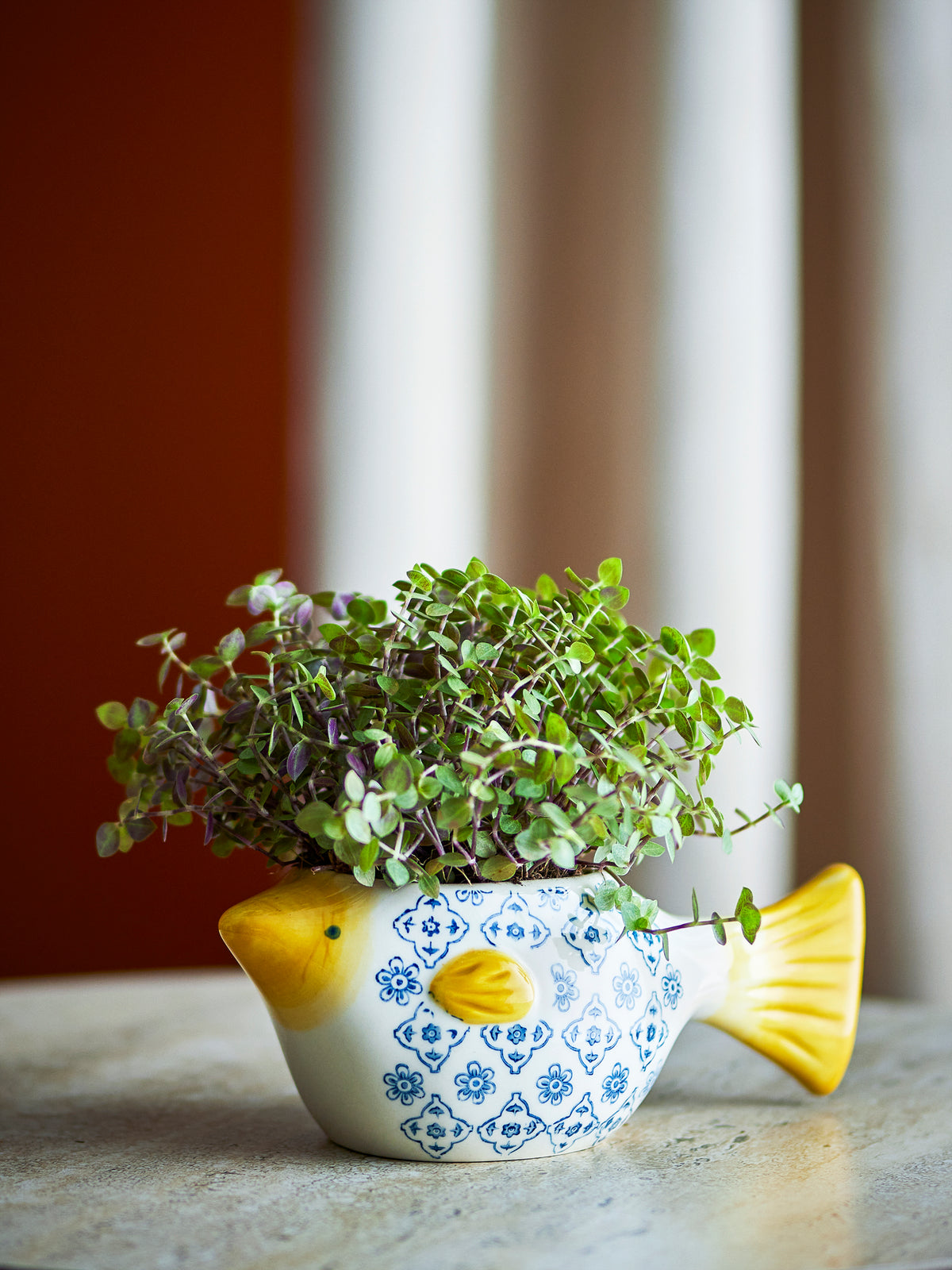Wrenna Blumentopf – Bunt, Steingut
