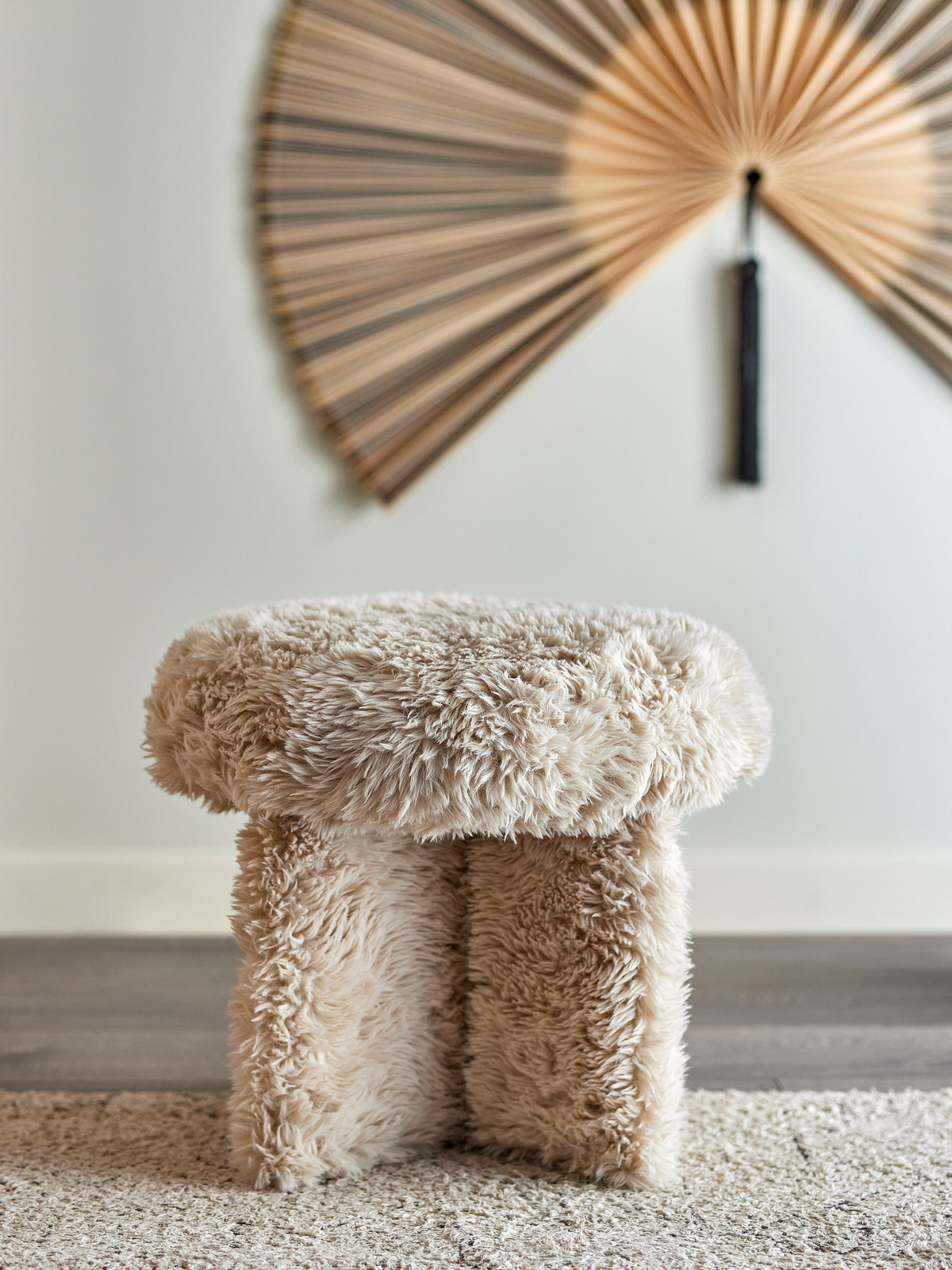 Frikka Pouf – Natur, Polyester