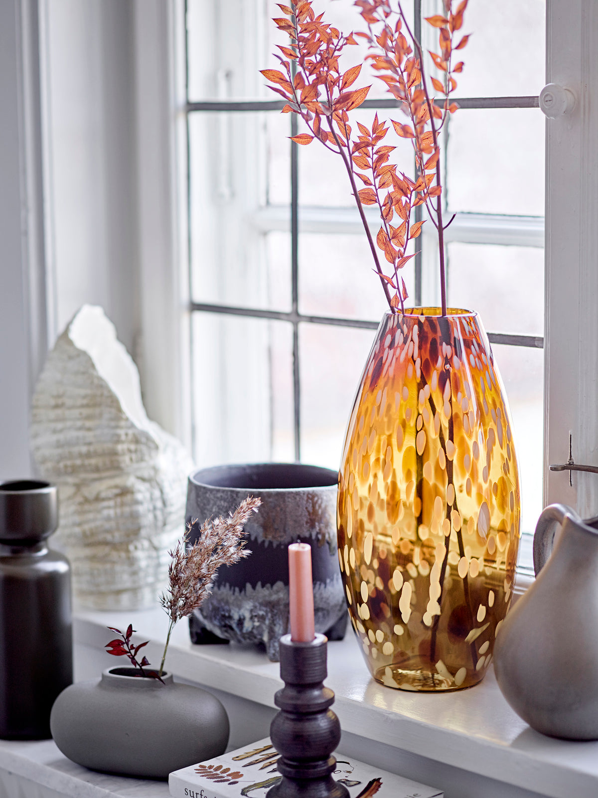 Ibro Vase – Grün, Steingut
