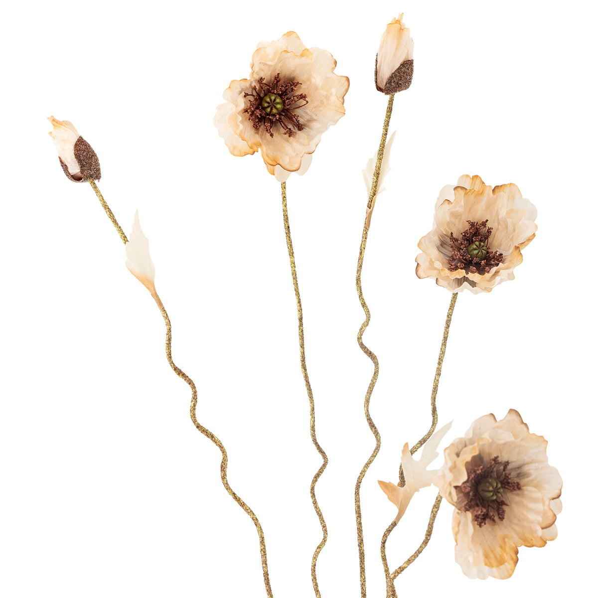 Poppy Kunstblumen-Stiel – Natur