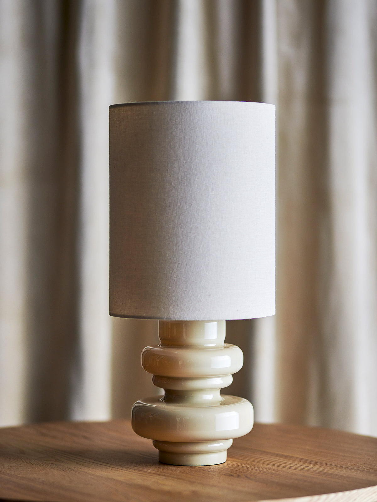 Fabiola Tischlampe – Natur, Glas