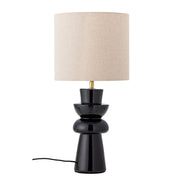Lio Tischlampe – Schwarz, Steingut Default Title