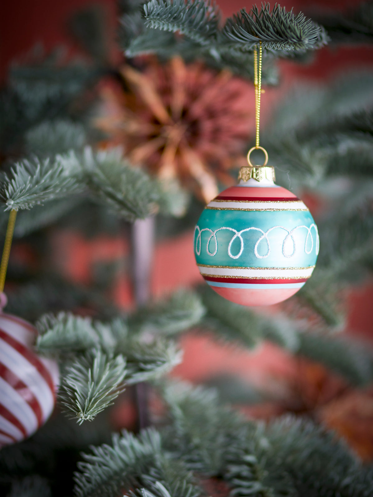 Kota Weihnachtsanhänger – Bunt, Glas