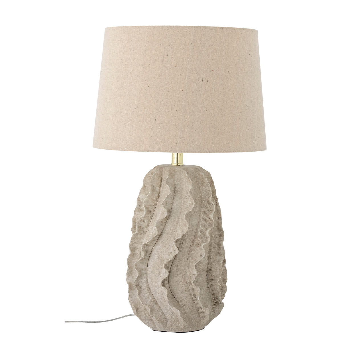Natika Tischlampe – Natur, Steingut Default Title