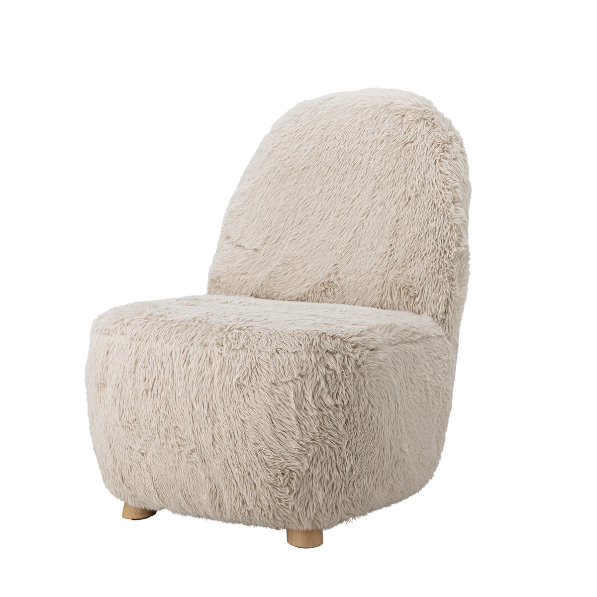 Yvona Loungesessel – Natur, FSC® 100%, Gummibaumholz