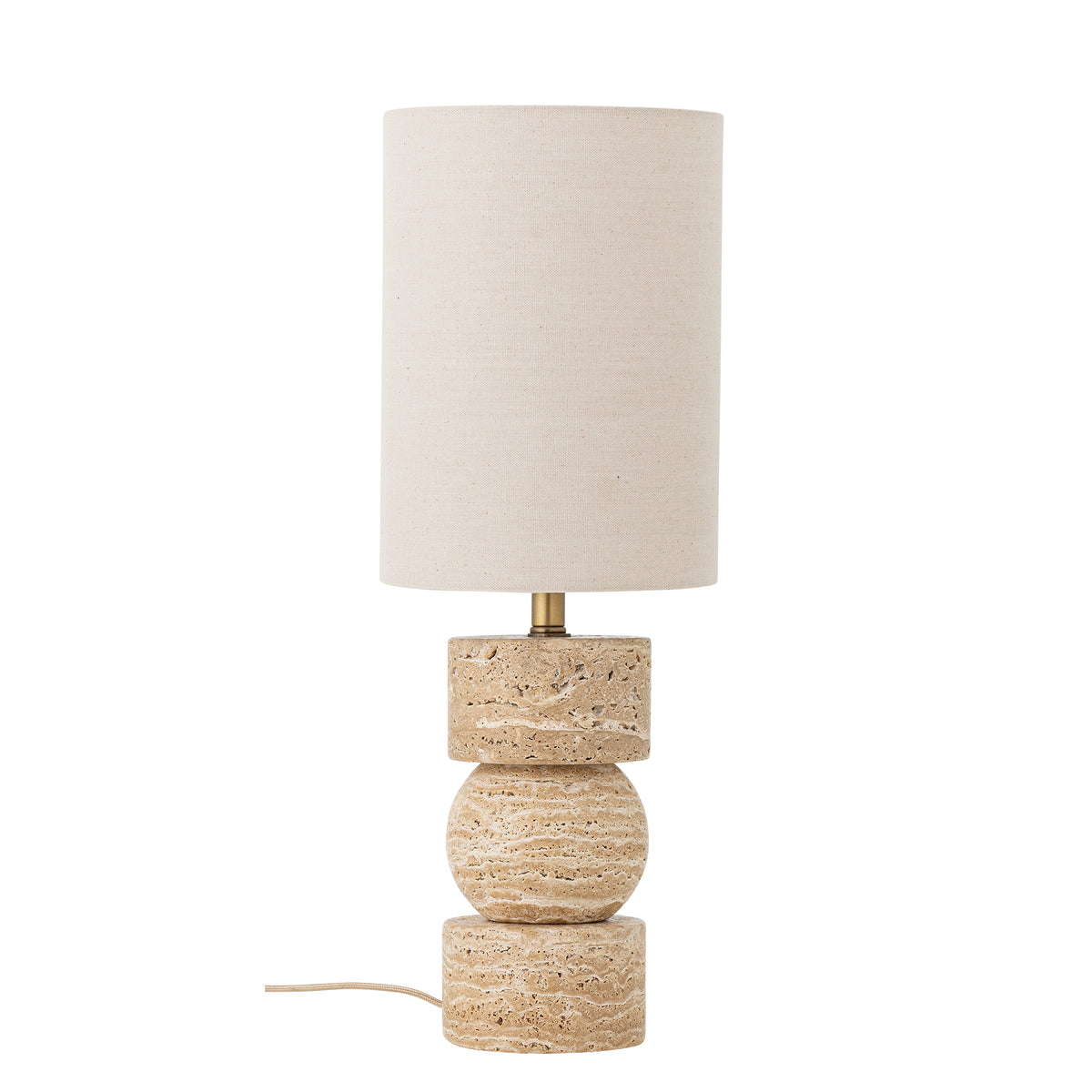 Marci Tischlampe – Natur, Travertin Default Title