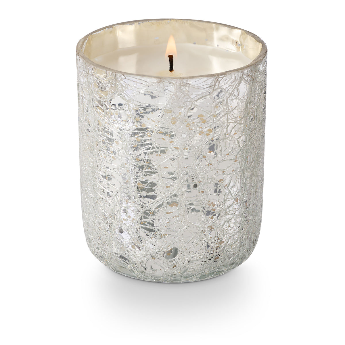 Balsam & Cedar Duftkerze im Crackle-Glas – Grün