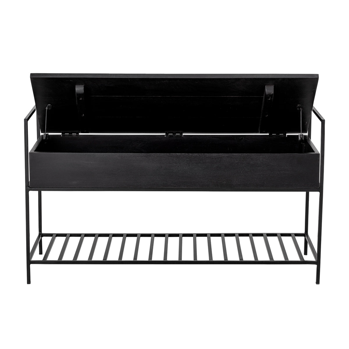 Abelone Bank – Schwarz, FSC® 100%, Mangoholz