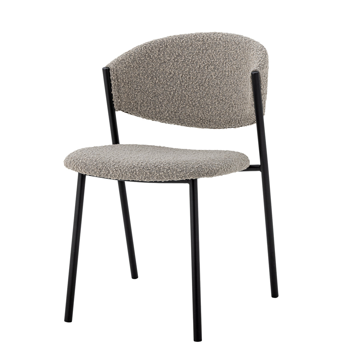 Marlo Esszimmerstuhl – Grau, Polyester Default Title