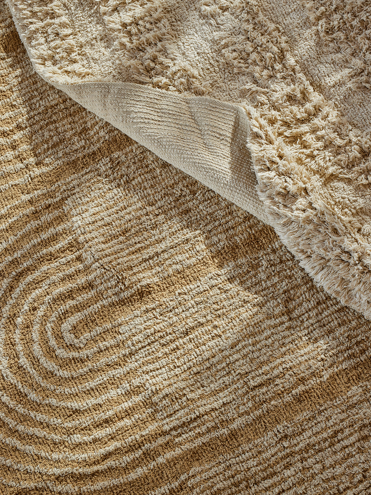 Zeynep Teppich – Braun, Baumwolle