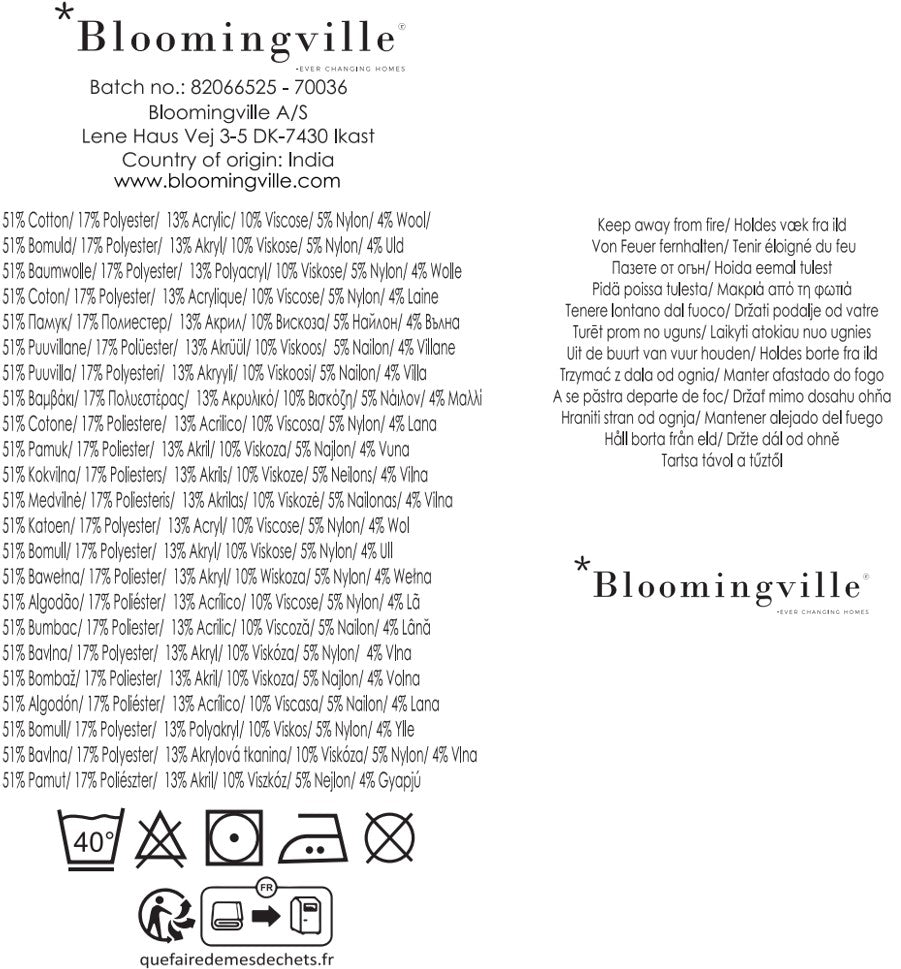 Okapi Decke – Braun, Recycelte Baumwolle