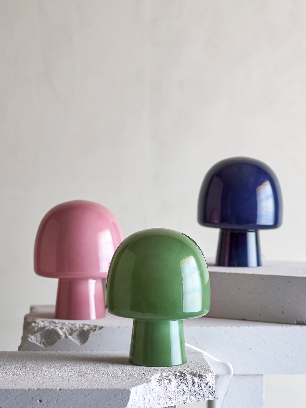 Paddy Tischlampe – Grün, Glas