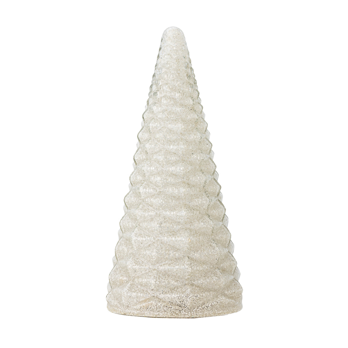 Emilius Deko-Baum – Weiss, Recyceltes Glas Ø 15 × H 32,5 cm
