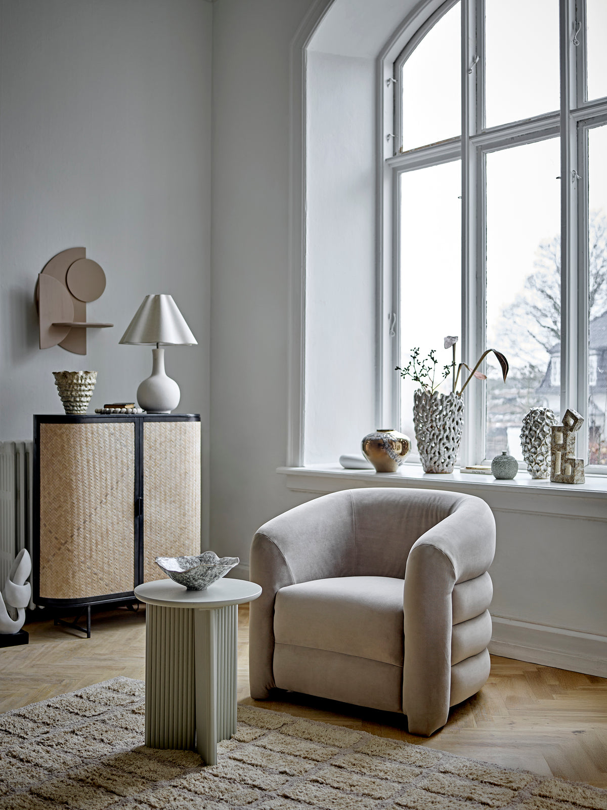 Joel Loungesessel – Grau, Polyester