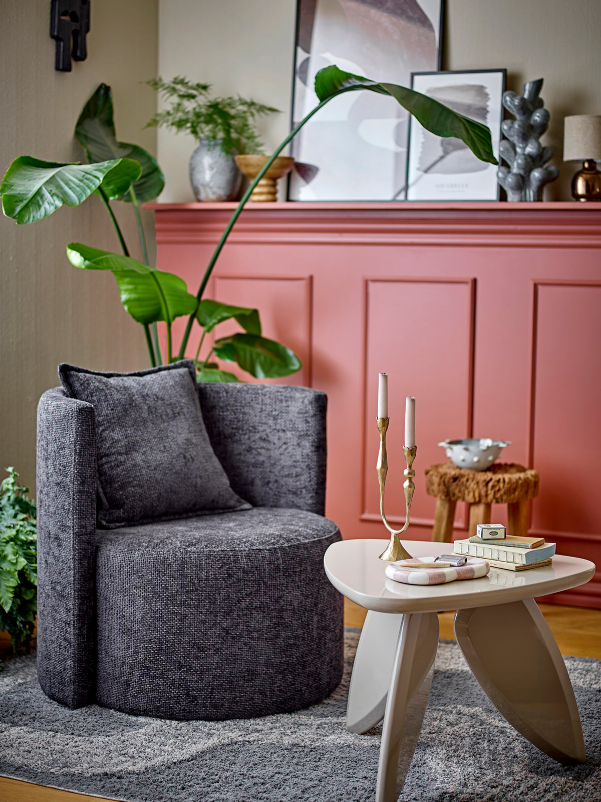 Morris Loungesessel – Grau, FSC® 100% Sperrholz