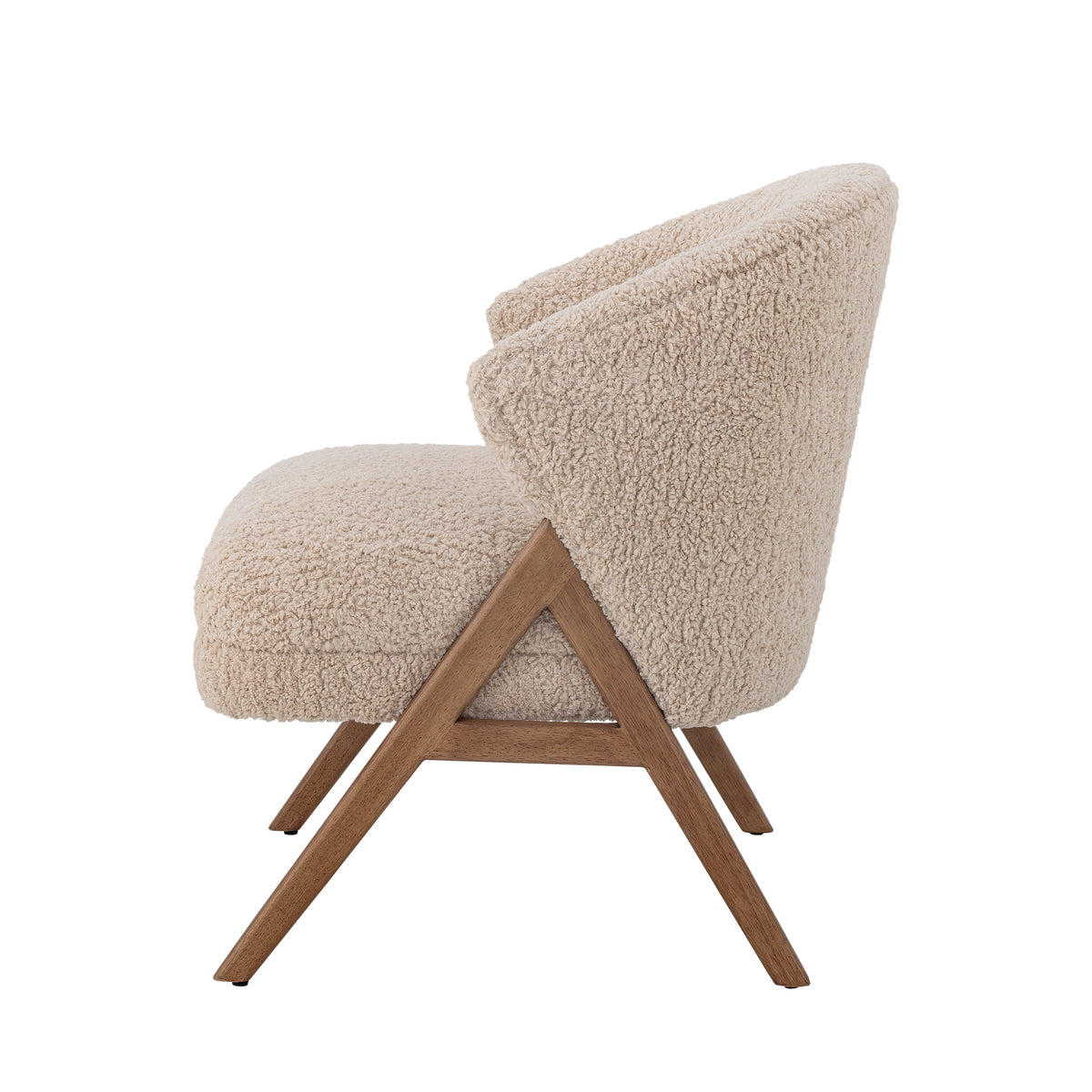 Camino Loungesessel – Natur, FSC® 100%, Gummibaumholz
