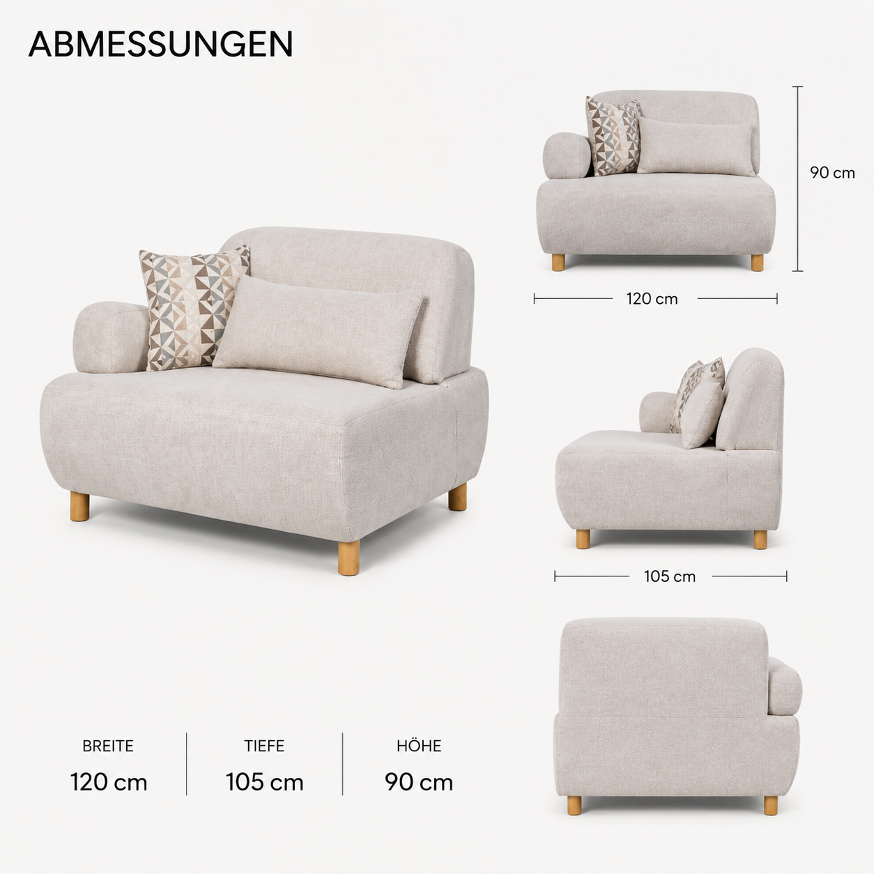Lion Ecksofa Modul mit Armlehne