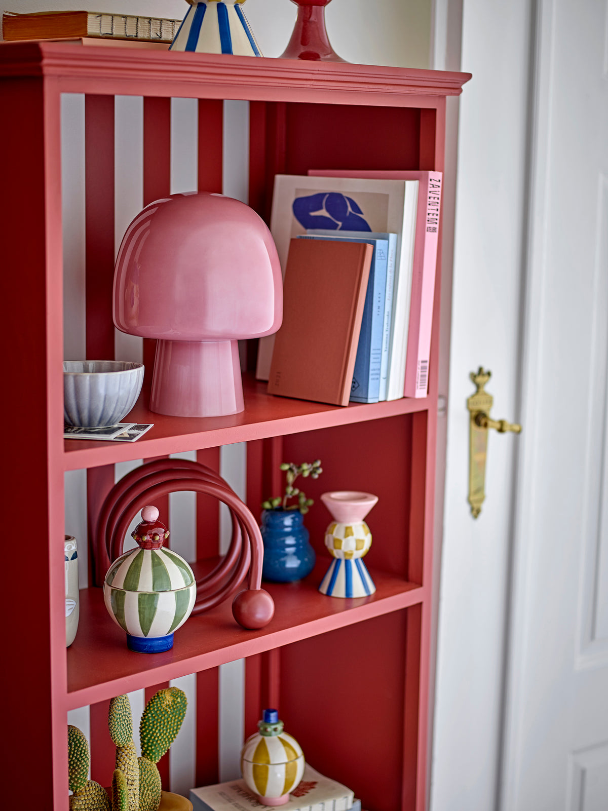 Sasha Bücherregal – Rot, MDF