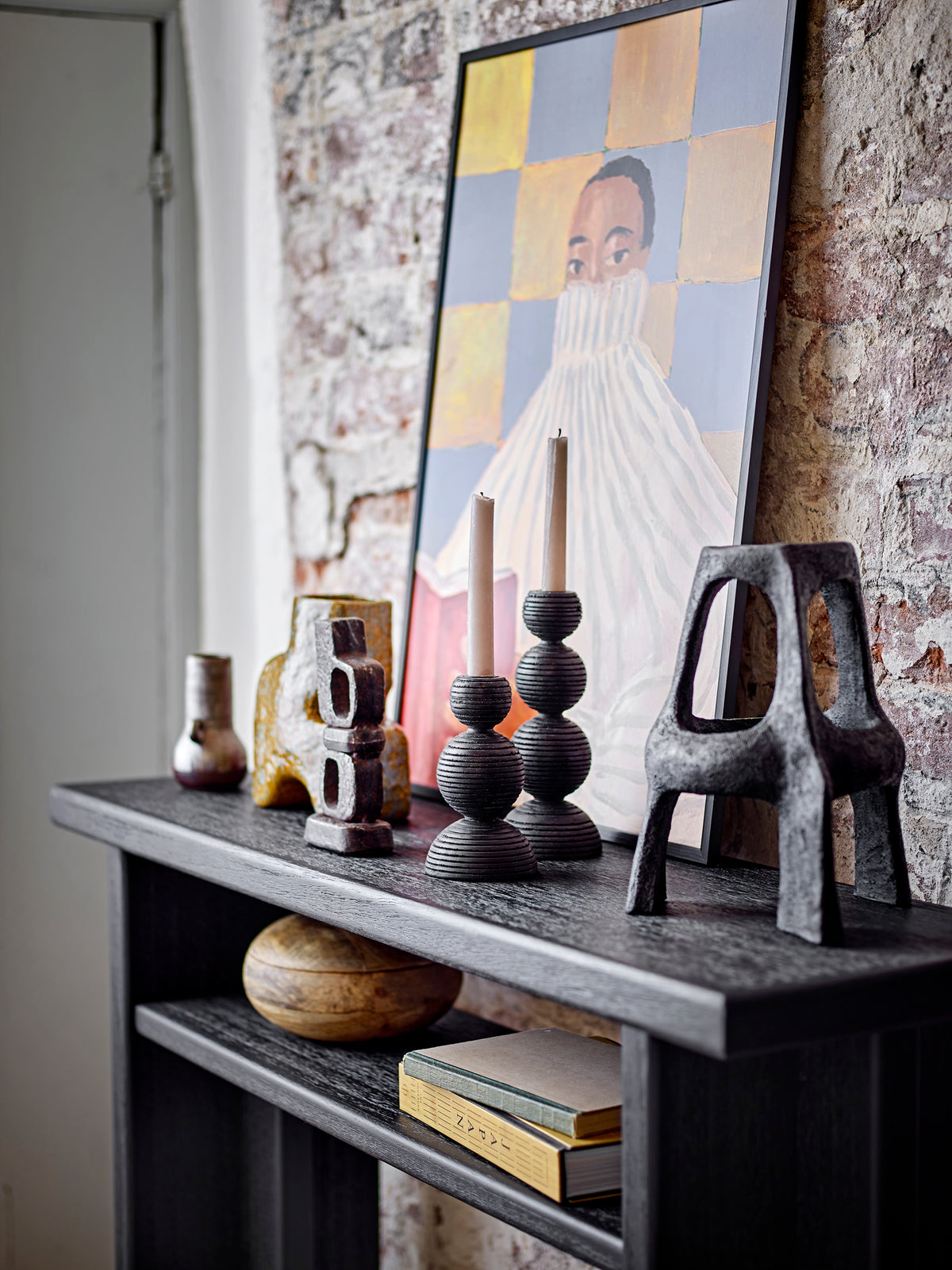 Ollia Vase – Braun, Steingut