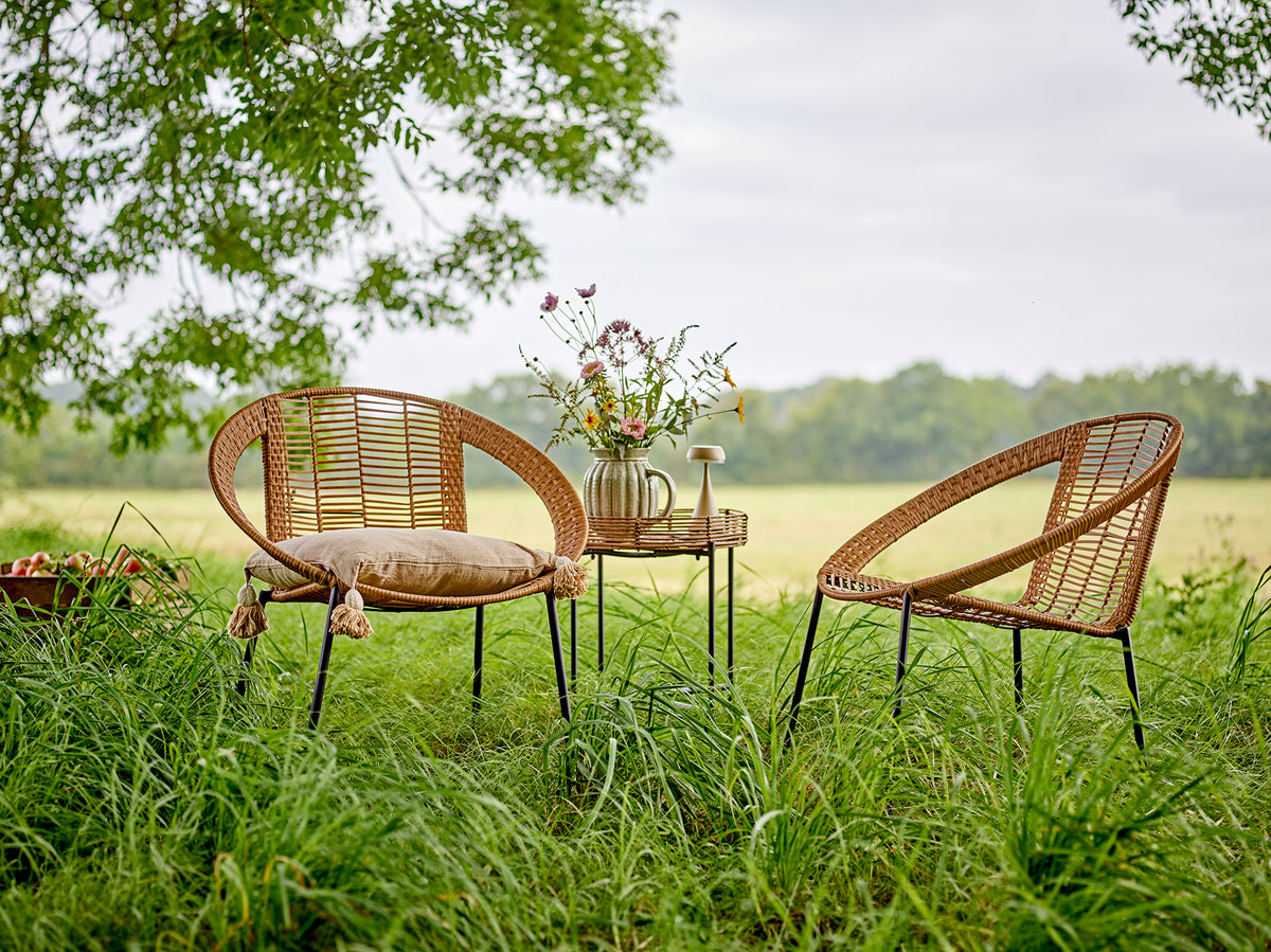 Pepple Akku-Tischleuchte – Natur, Aluminium