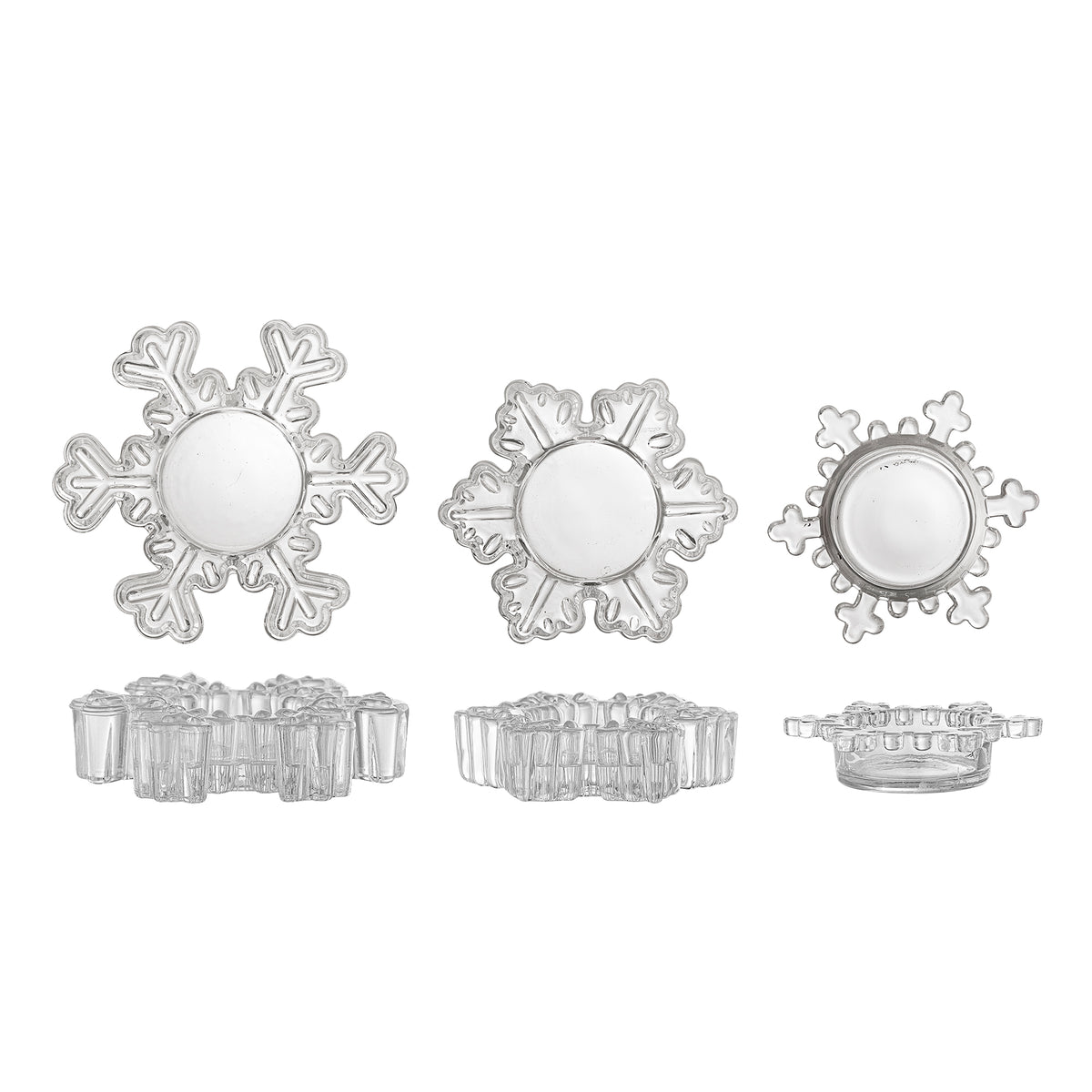 Dania Teelichthalter – Transparent, Glas Default Title
