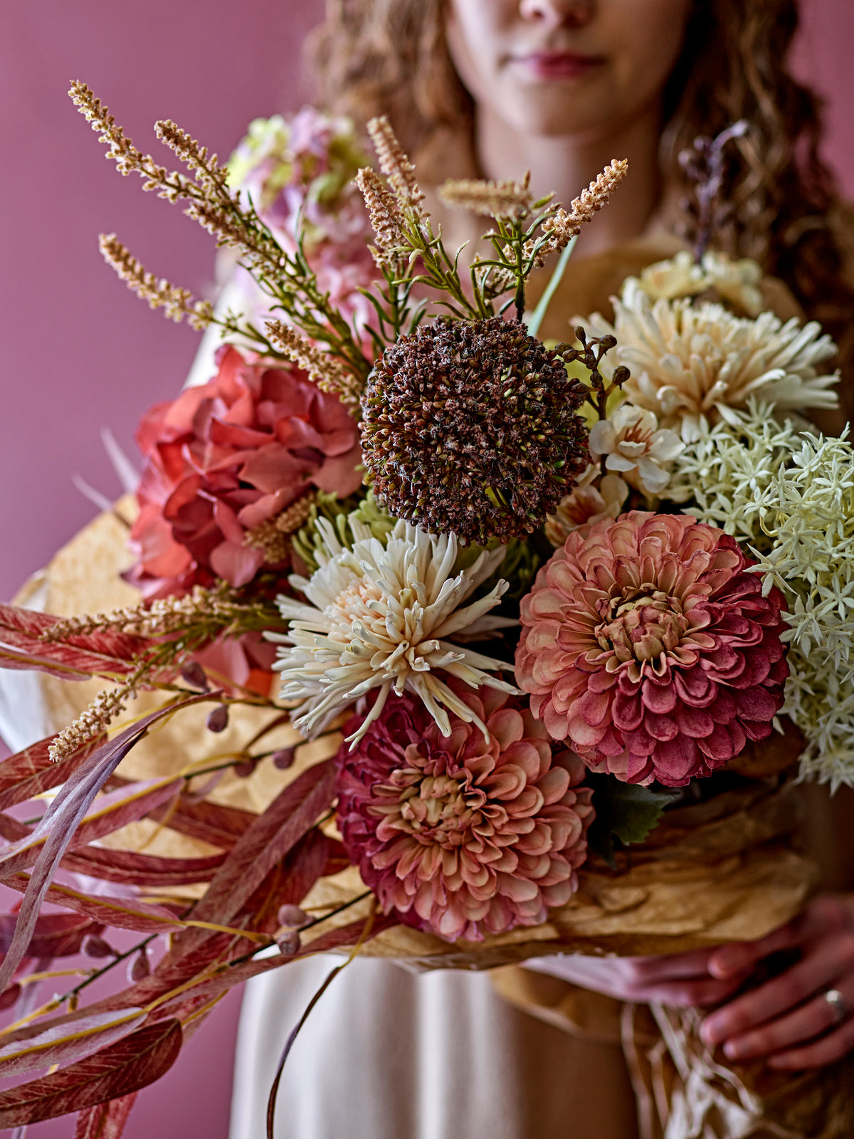 Chrysantemum Kunstblumen-Stiel – Natur