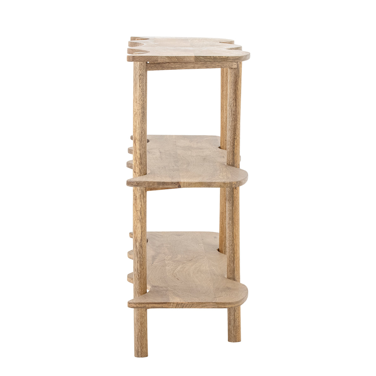Rivoli Bücherregal – Natur, FSC® 100%, Mangoholz