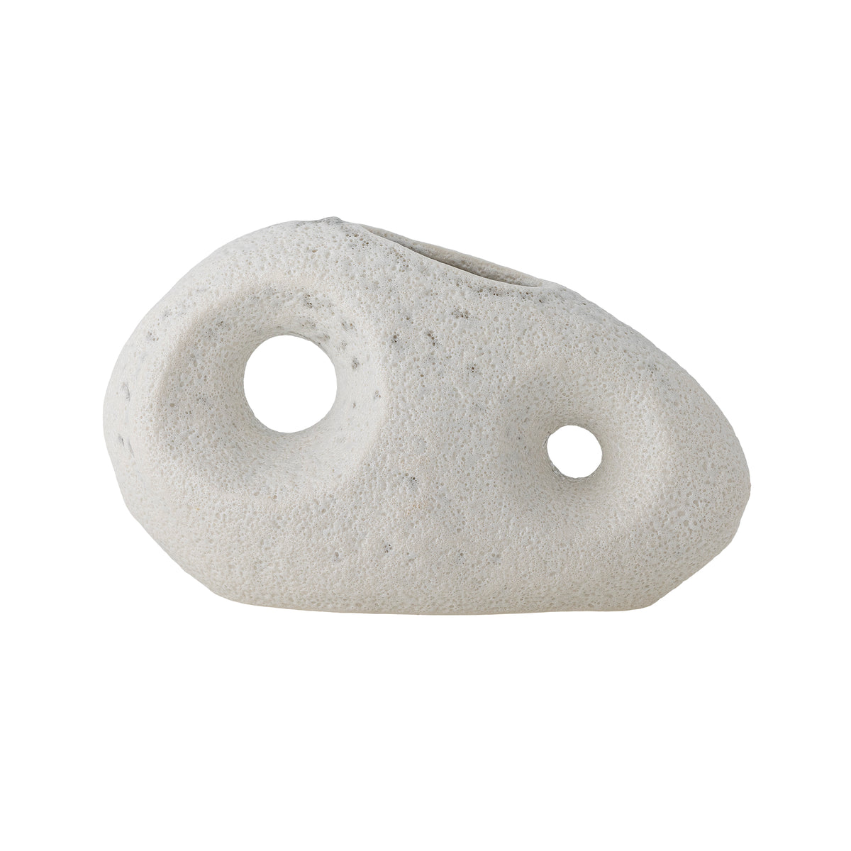 Caia Vase – Weiss, Steingut