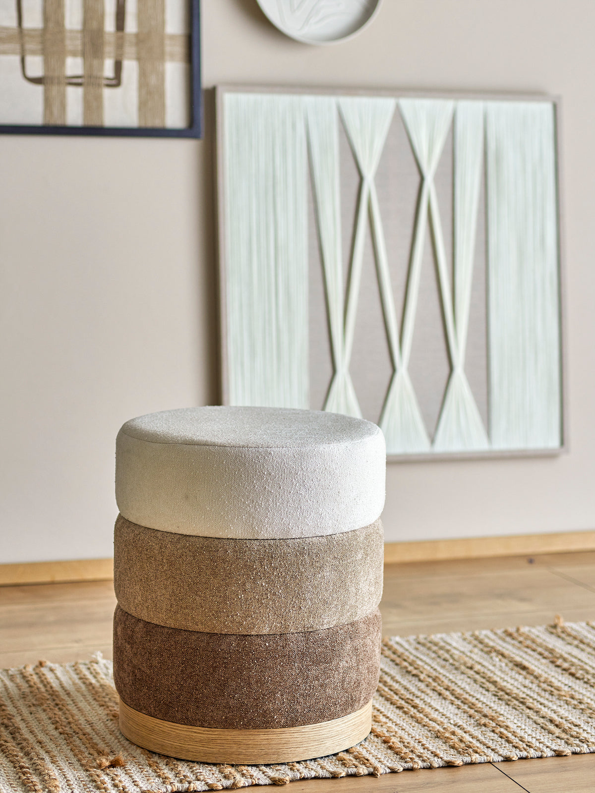Bilbao Pouf – Braun, Polyester