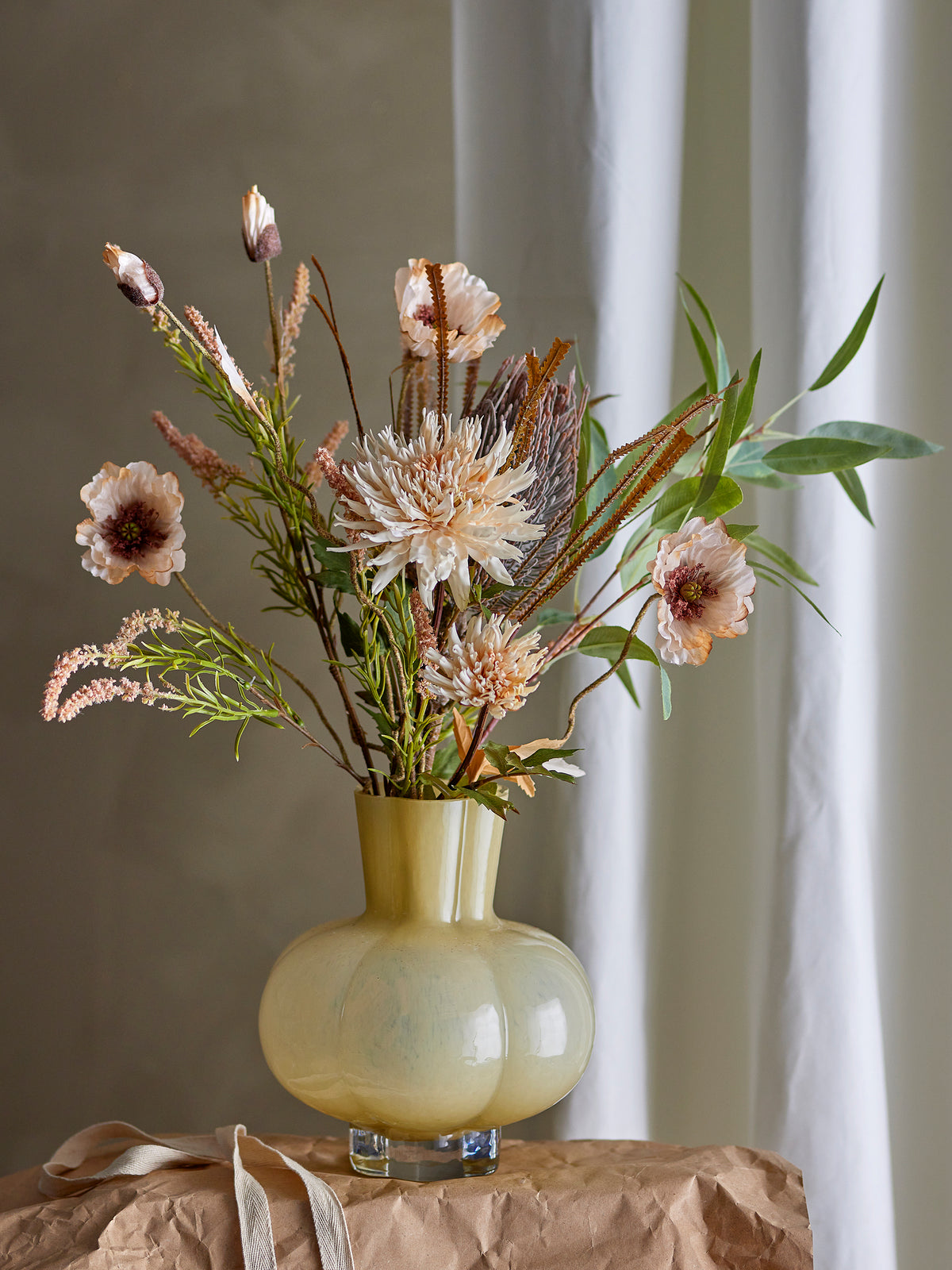 Chrysantemum Kunstblumen-Stiel – Natur