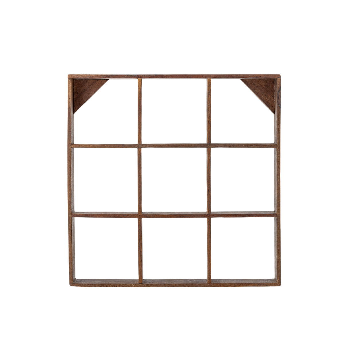 Tilo Regal – Braun, Recyceltes Holz (L 53 × H 53 × B 10 cm) Default Title