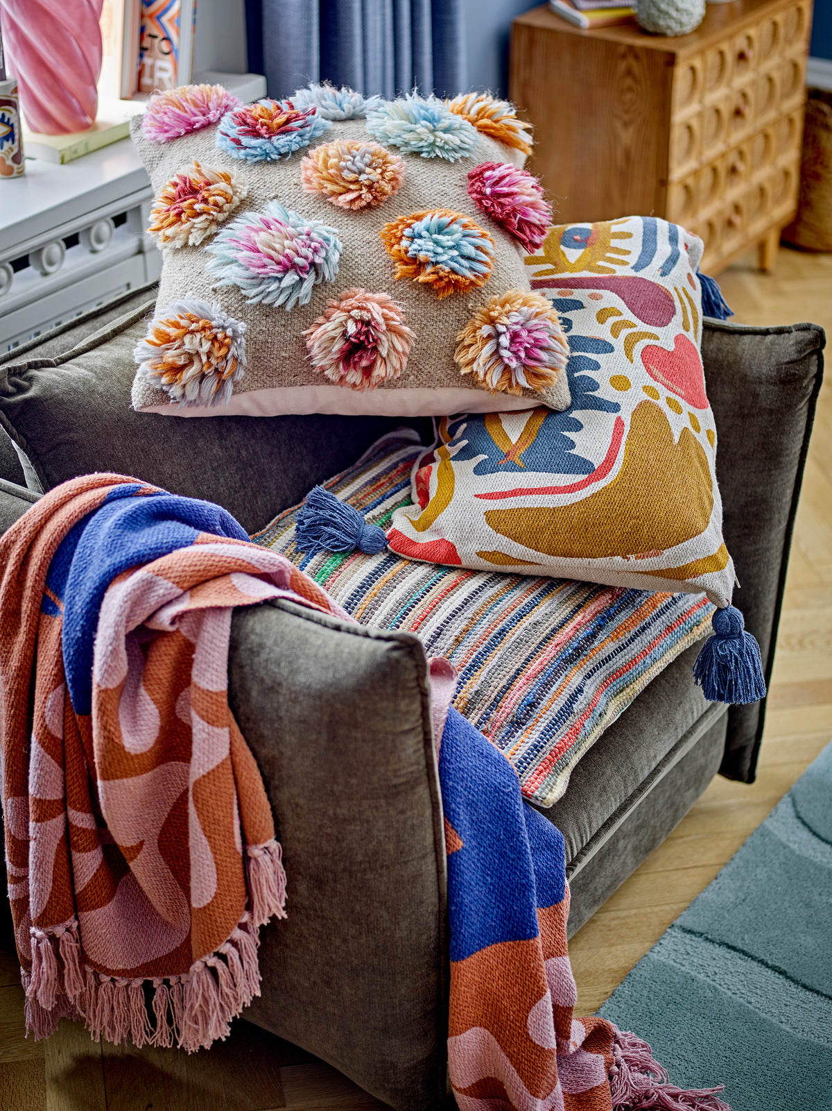 Atle Decke – Braun, Recycelte Baumwolle