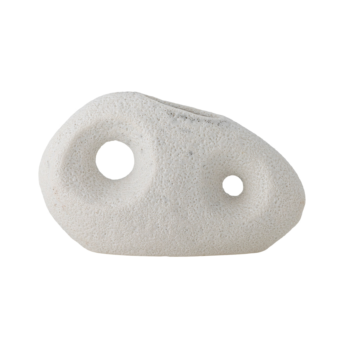 Caia Vase – Weiss, Steingut