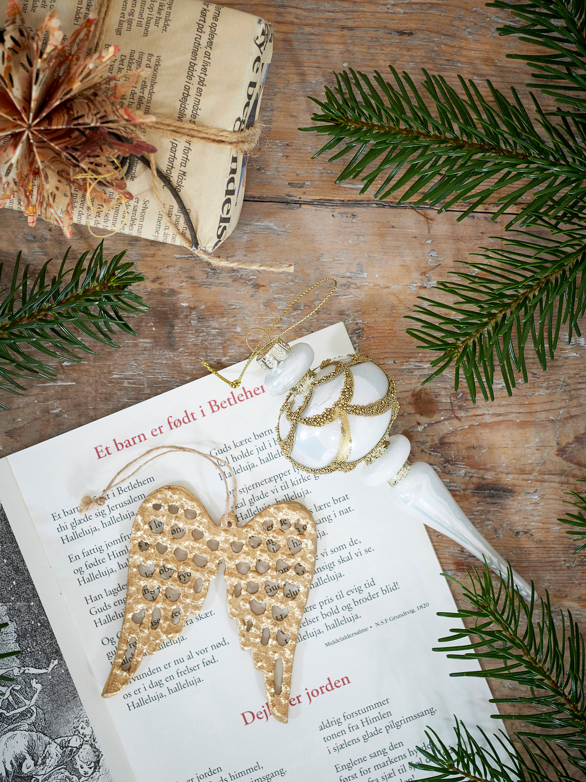 Star Weihnachtsanhänger – Natur, FSC® Mix, Papier