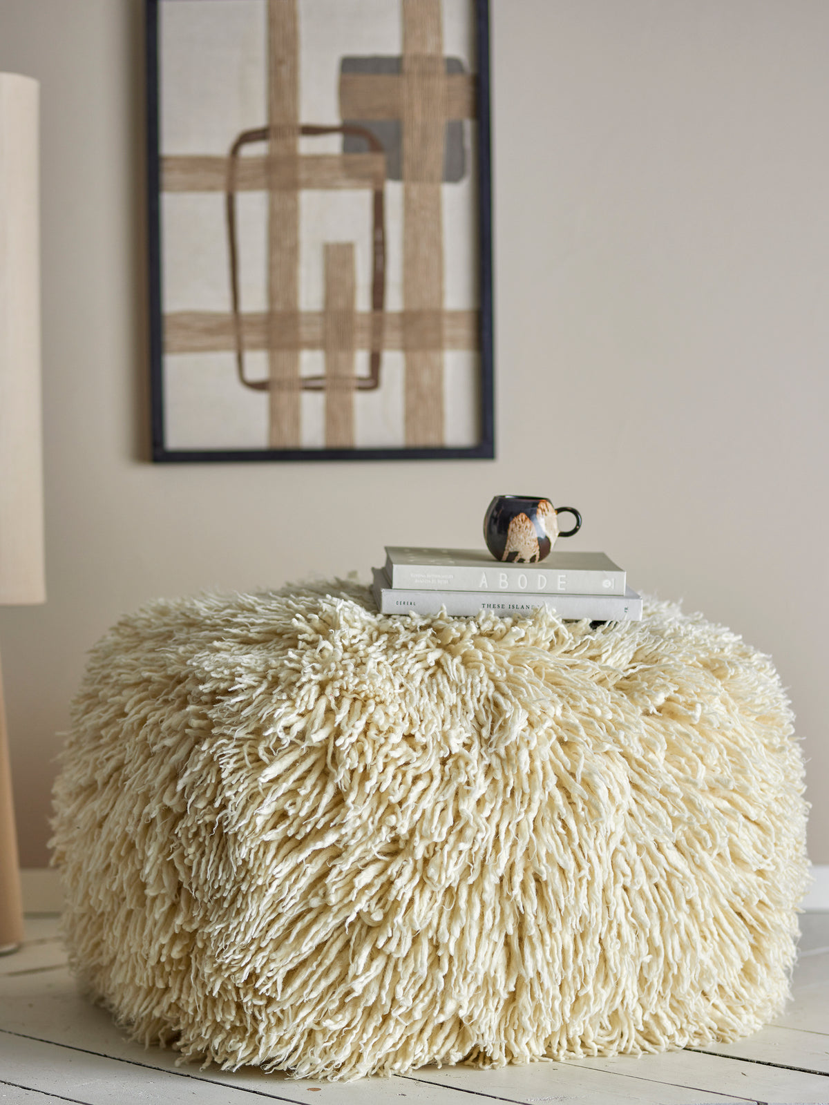 Lomba Pouf – Natur, Wolle