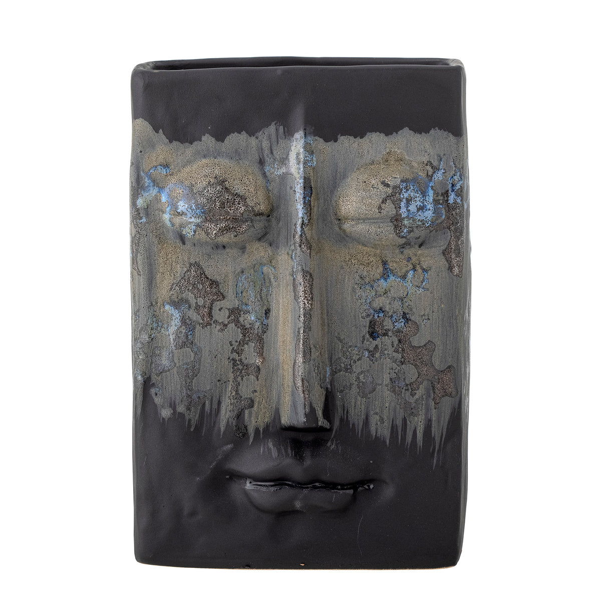 Nasru Vase – Schwarz, Steingut Default Title